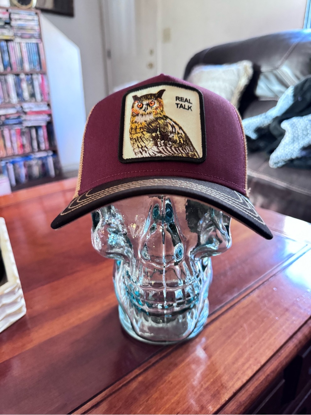 Goorin Bros. “TRICOLOR OWL” Real Talk. Trucker Hat Mesh SnapBack NWT.